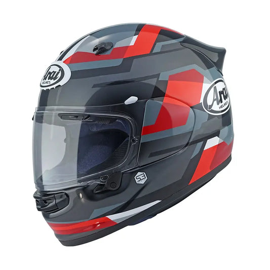 Casque ARAI QUANTIC Abstract rouge