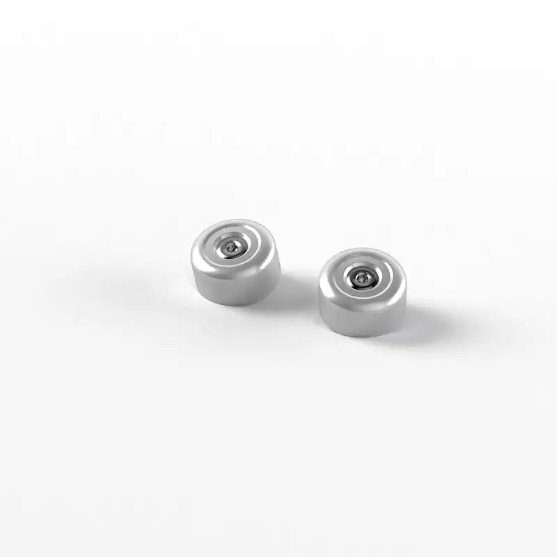 Embout de Guidon Aluminium Clair 