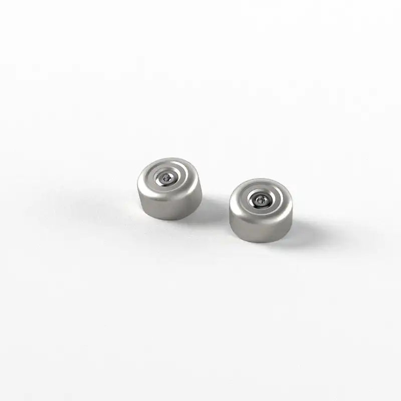 Embout de Guidon Aluminium Gris 