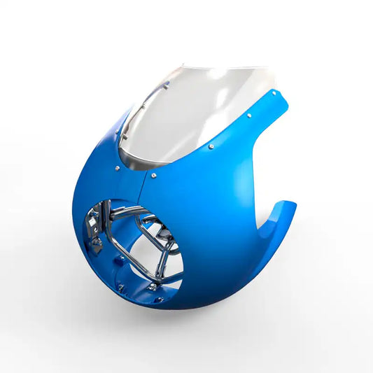 Tête Fourche Café Racer Bleu 