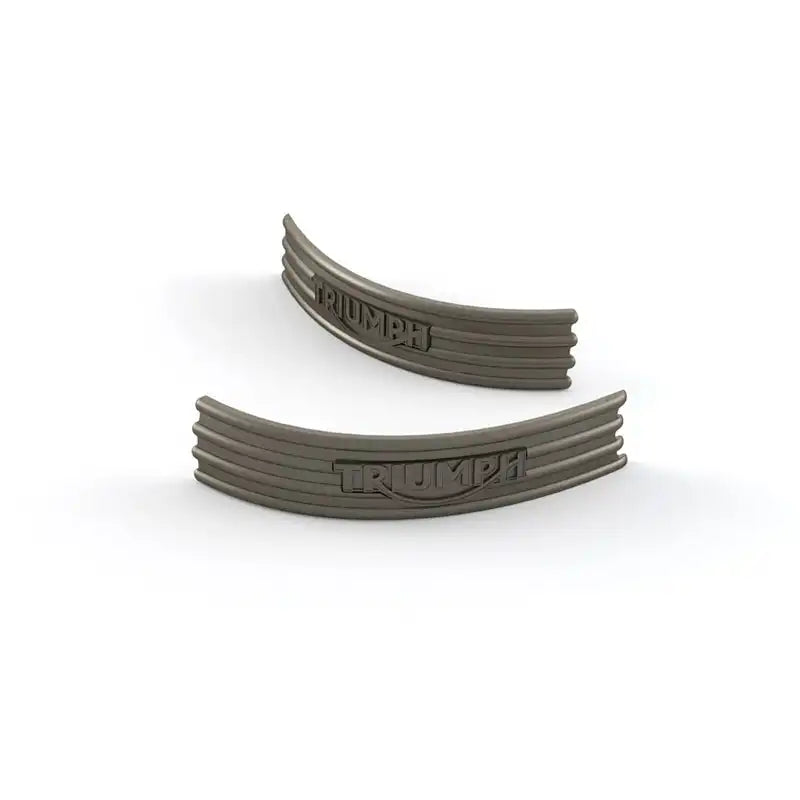 Écussons Réservoir 4 Bandes Gris Acier 