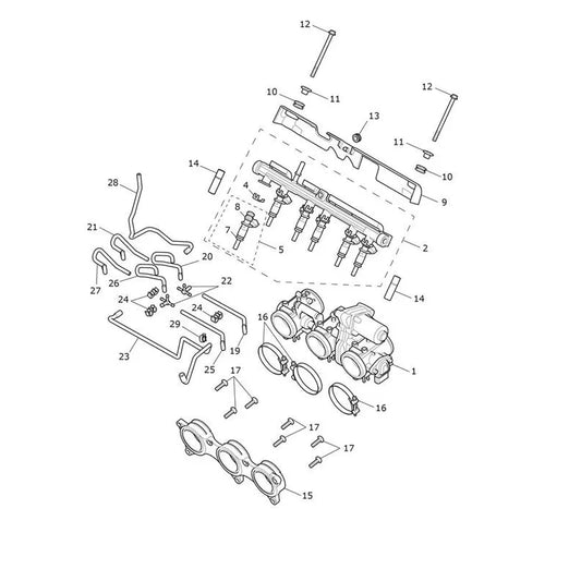 Accélérateur et Rampe d'Injection Rocket 3 GT Black Micro-Fiche
