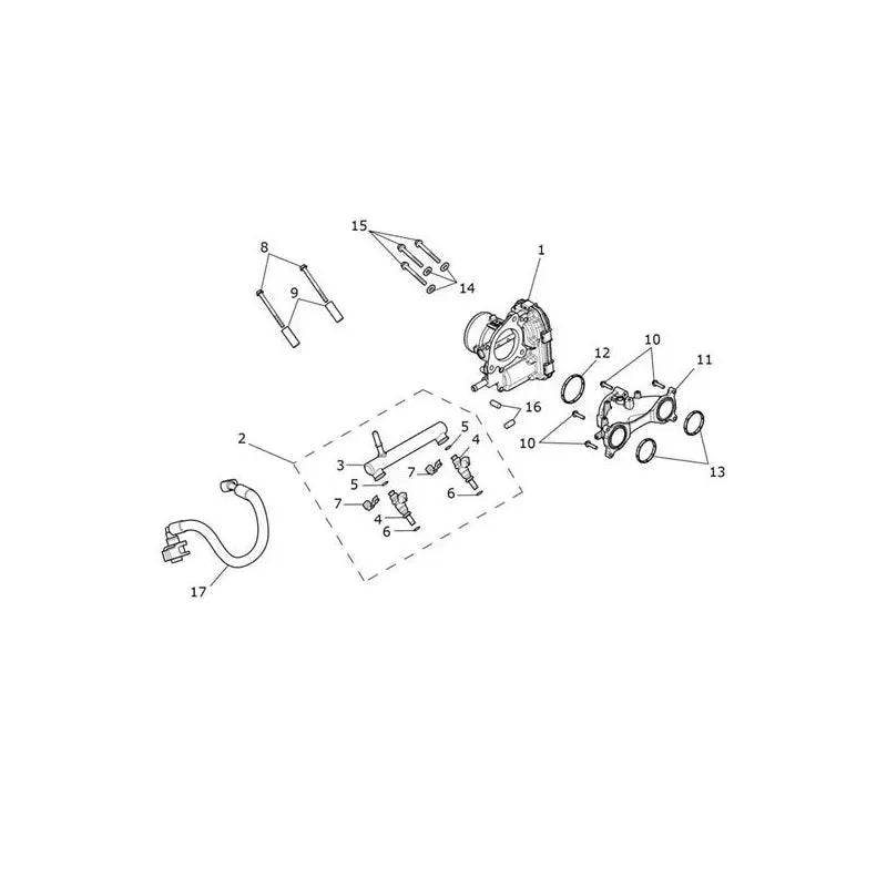 Accélérateur et Rampe d'Injection Scrambler 1200 XE VIN à partir de CL1737 Micro-Fiche