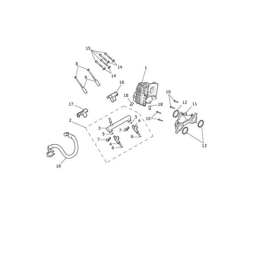 Accélérateur et Rampe d'Injection Scrambler 1200 XE VIN jusqu'au AC8498 Micro-Fiche