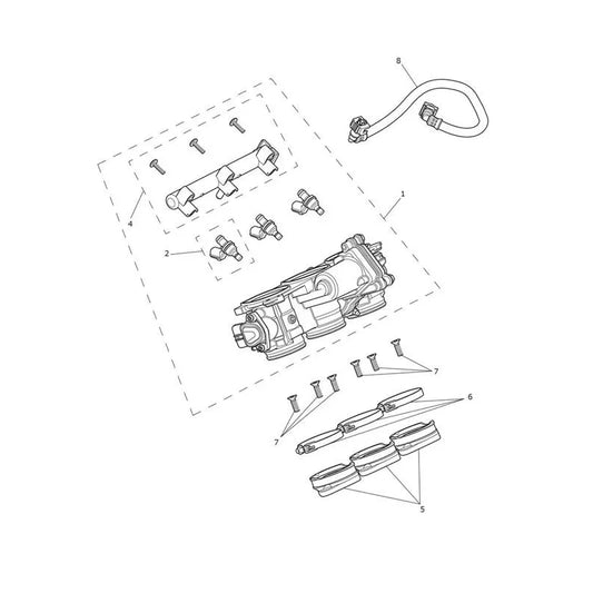 Accélérateur et Rampe d'Injection Tiger 850 Sport Micro-Fiche