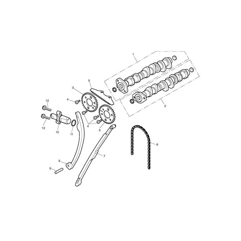 Arbre de Transmission (Eng jusqu'au 493832) Street Triple 675R (VIN jusqu'au 560476) Micro-Fiche