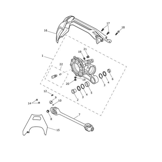 Système de transmission Tiger 1200 GT Pro (VIN à partir de AV5527)