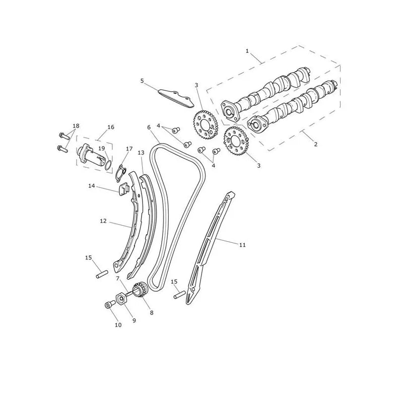 Arbres à Cames Tiger Explorer XCx (VIN à partir de 740277) Micro-Fiche