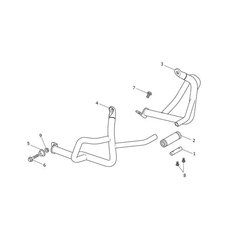 Barres de Protection Steve McQueen Edition Scrambler 1200 XE VIN AC8499 à BN8564 Micro-Fiche