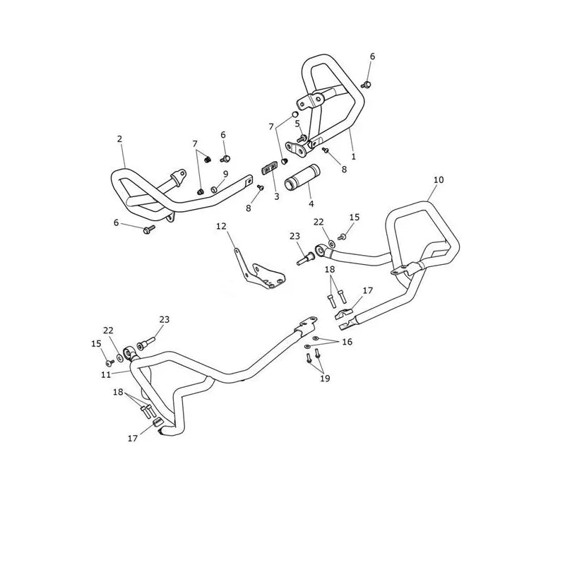Barres de Protection Tiger 900 Desert Micro-Fiche