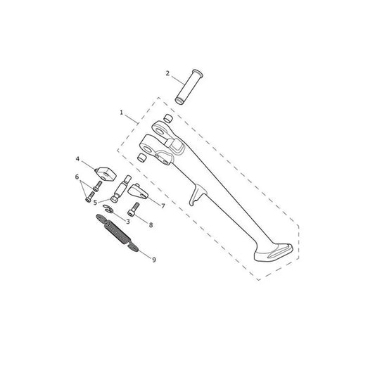 Béquille Latérale Scrambler 1200 XE VIN AC8499 à BN8564 Micro-Fiche