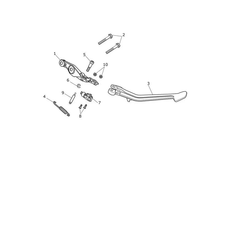 Béquilles (Low Ride Height Version Only) Tiger 1200XRx (VIN jusqu’au AV5526) Micro-Fiche