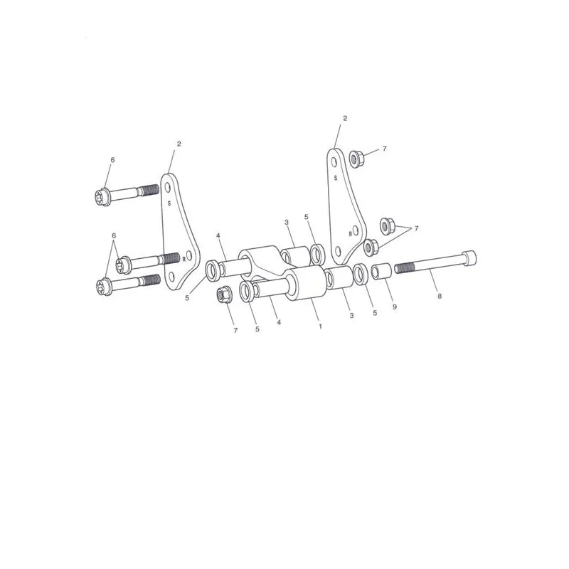 Suspension Arrière Tiger 1050 (VIN 287504 à 570058) Micro-Fiche
