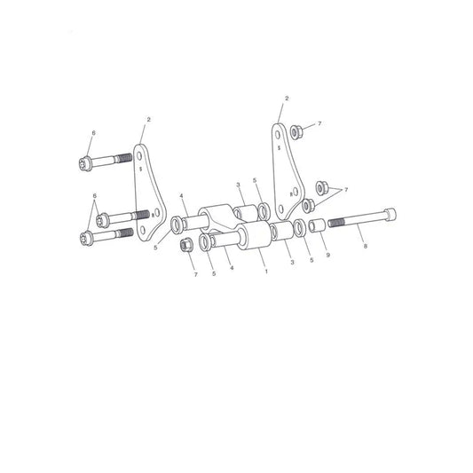 Suspension Arrière Tiger 1050 (VIN 287504 à 570058) Micro-Fiche