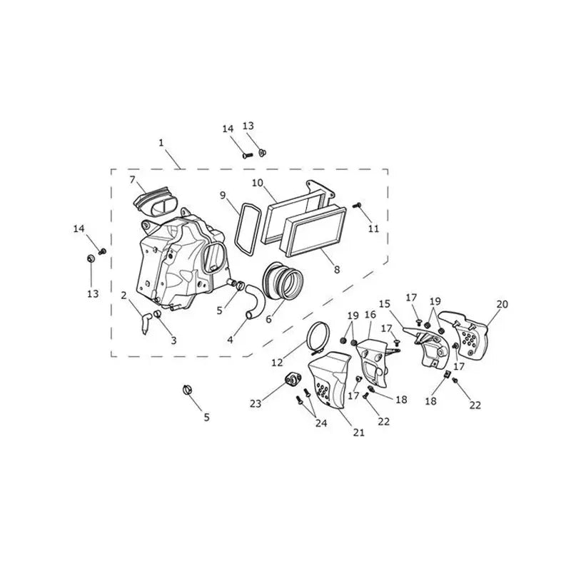 Boîte à Air Scrambler 1200 XE VIN jusqu'au AC8498 Micro-Fiche