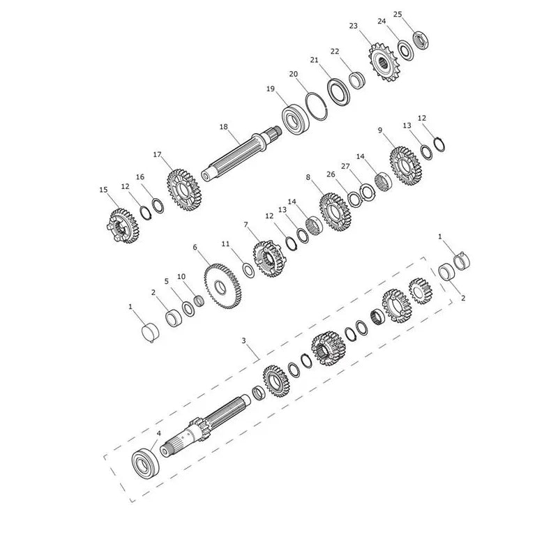 Boîte de Vitesses Speed Triple 1050 S (VIN à partir de 867685) Micro-Fiche