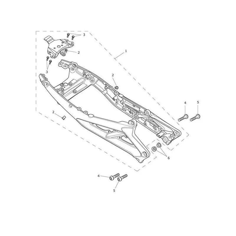 Boucle Arrière de Cadre Daytona 675R VIN à partir de 564948 Micro-Fiche
