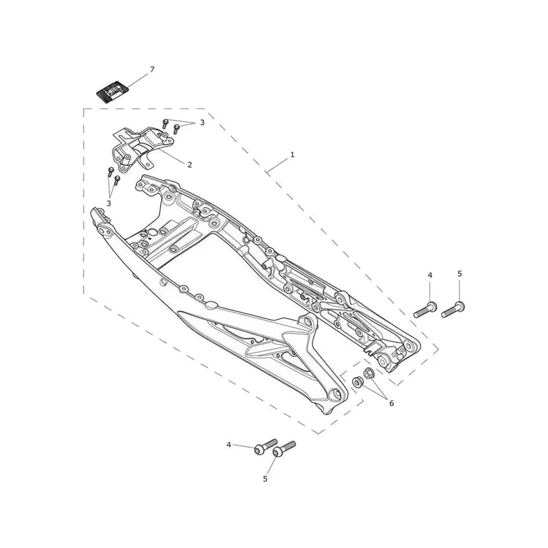 Boucle Arrière de Cadre Street Triple 765R (VIN 982752 à BF1182)