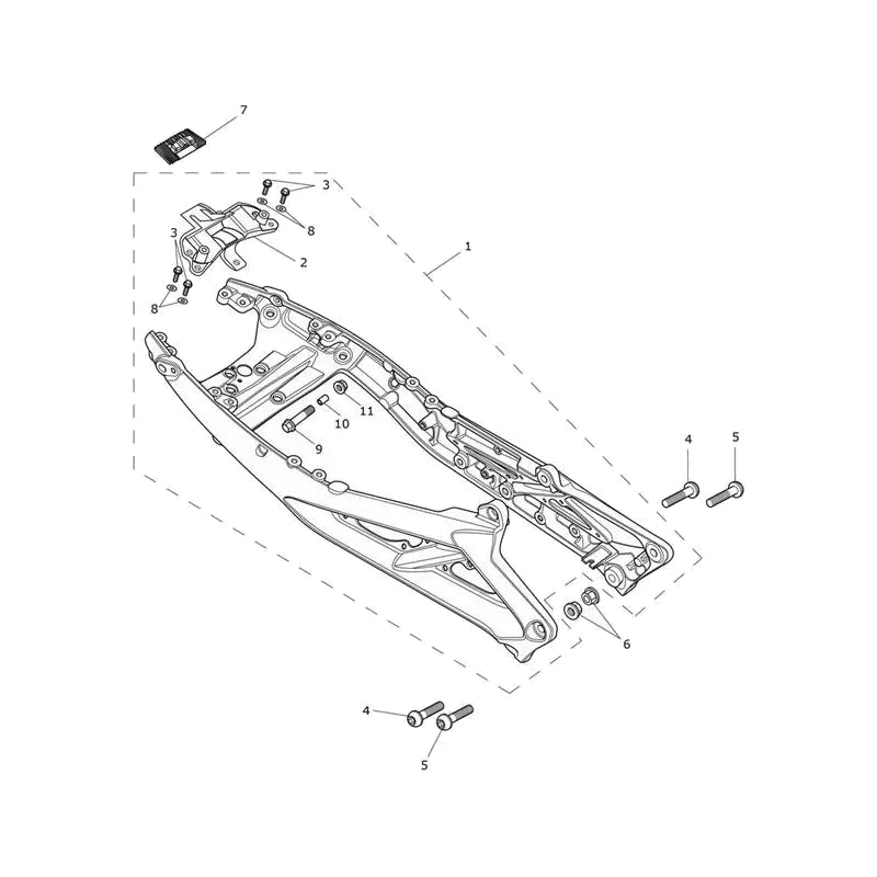 Boucle Arrière de Cadre Street Triple 765RS (VIN à partir de BF1297)