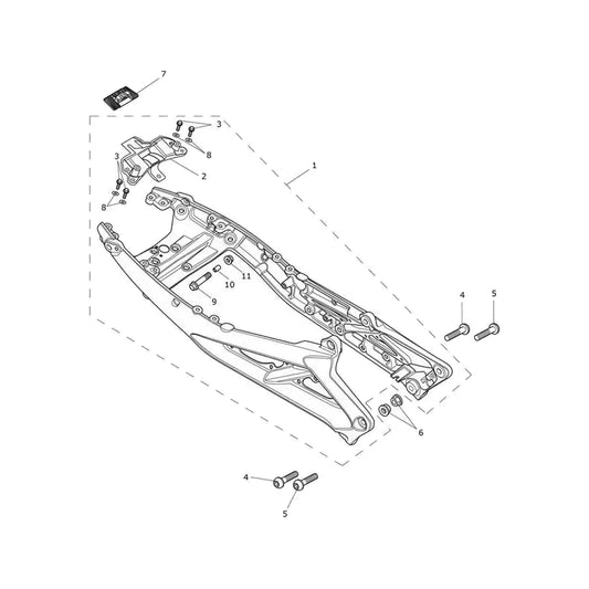 Boucle Arrière de Cadre Street Triple 765RS (VIN à partir de BF1297)