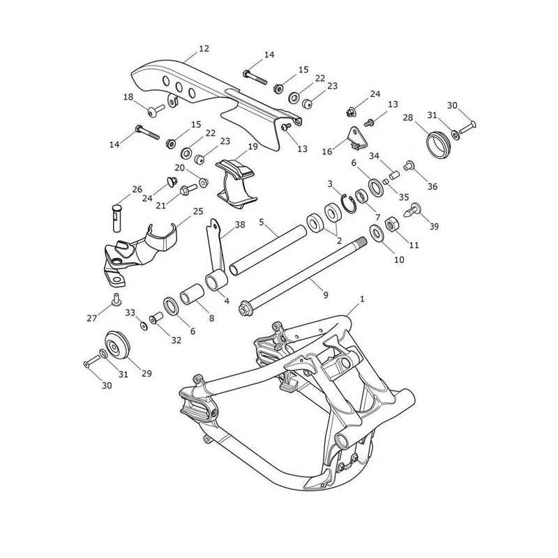 Bras Oscillant Bonneville Bobber VIN AC1196 à CM2396 Micro-Fiche