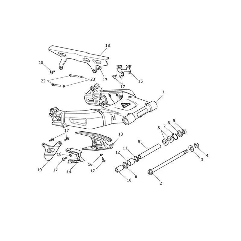 Bras Oscillant Scrambler 1200 XE VIN jusqu'au AC8498 Micro-Fiche