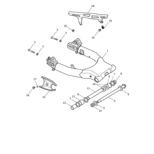 Bras Oscillant Speed Twin 1200 VIN AE2311 à CA0786 Micro-Fiche
