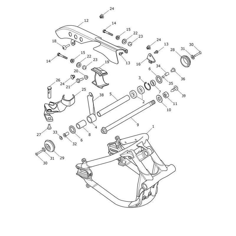 Bras Oscillant Bonneville Speedmaster VIN à partir de CM2412 Micro-Fiche