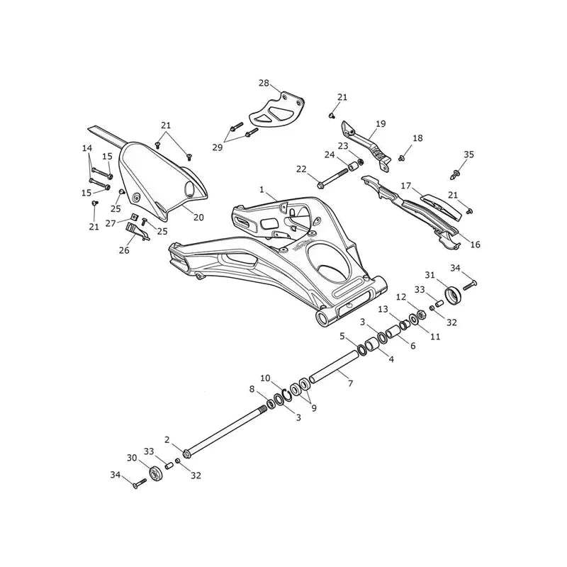 Bras Oscillant Street Triple 765RS (VIN 966534 à BF1182)