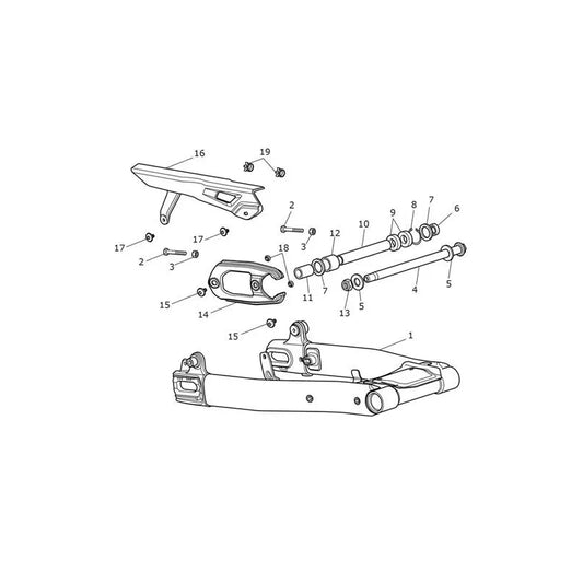 Bras Oscillant Street Twin 900 VIN jusqu'au AB9714 Micro-Fiche