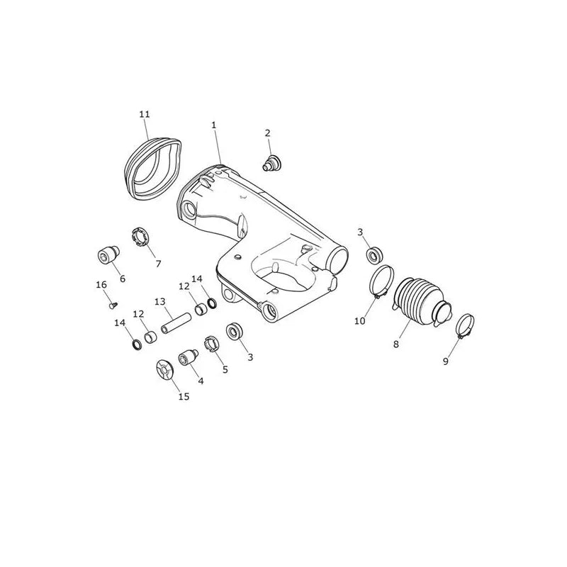 Bras Oscillant Tiger Explorer XC (VIN à partir de 740277) Micro-Fiche
