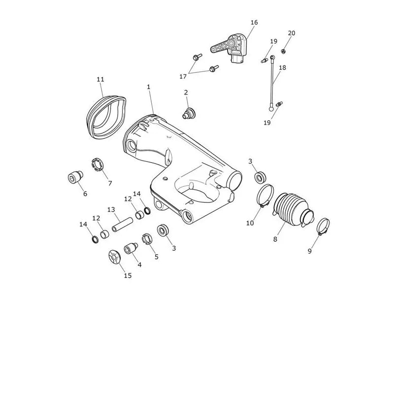 Bras Oscillant Tiger Explorer XRT (VIN à partir de 740277) Micro-Fiche
