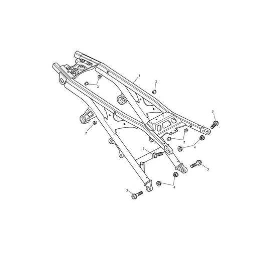 Cadre de Boucle Arrière Speed Triple 1050 (VIN 210445 à 461331) Micro-Fiche