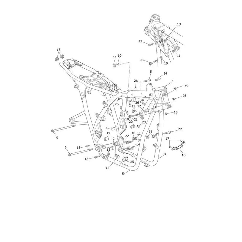Cadre et Boucle Arrière Bonneville T100 VIN à partir de CL9404 Micro-Fiche