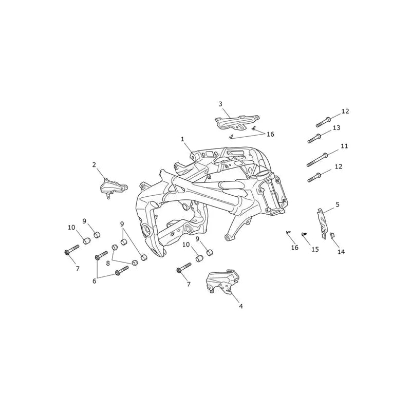 Cadre Principal Speed Triple 1200 RX Micro-Fiche