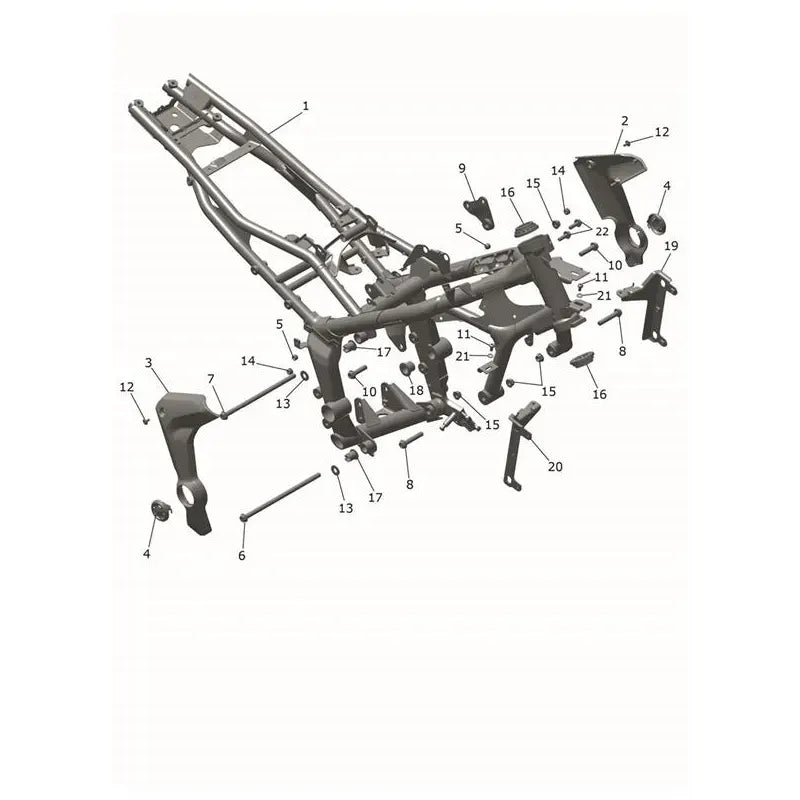 Cadre Principal Tiger Sport 660 à partir de CN4034 Micro-Fiche