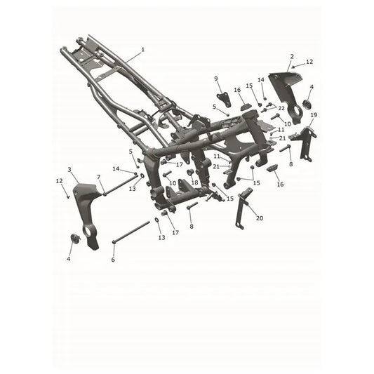 Cadre Principal Tiger Sport 660 à partir de CN4034 Micro-Fiche