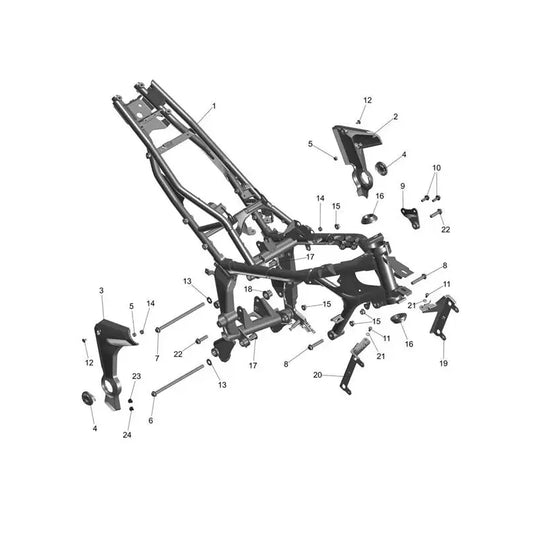 Cadre Principal Tiger Sport 800 Micro-Fiche