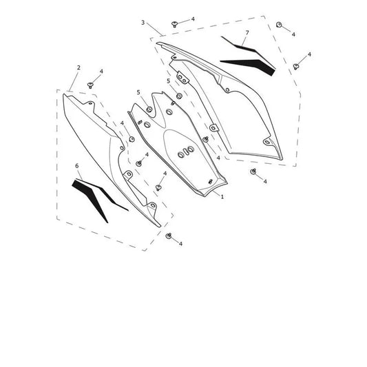 Carénage Arrière Speed Triple 1200 RX Micro-Fiche