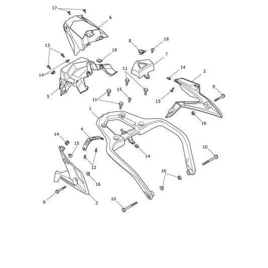 Carénage Arrière Tiger 900 Micro-Fiche