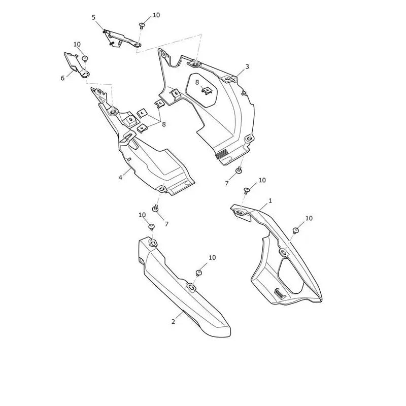 Carénage Arrière Tiger Sport 660 à partir de CN4034 Micro-Fiche