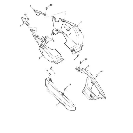 Carénage Arrière Tiger Sport 660 à partir de CN4034 Micro-Fiche
