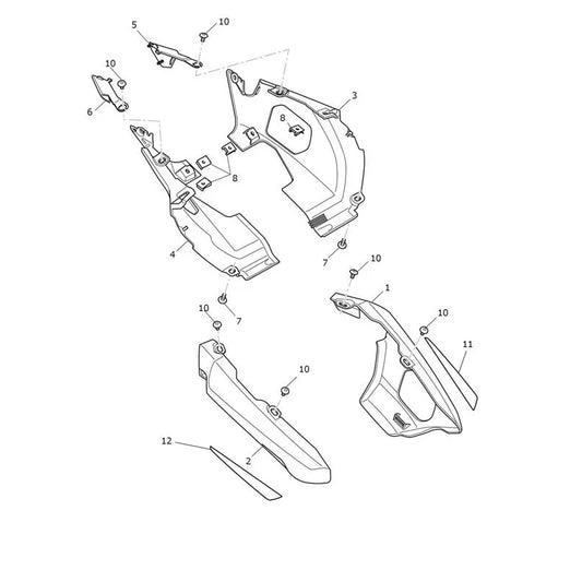 Carénage Arrière Tiger Sport 800 Micro-Fiche