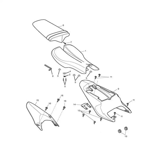 Carénages Arrière et Selle