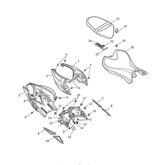 Carénages Arrière et Selle