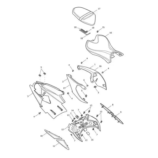 Carénages Arrière et Selle