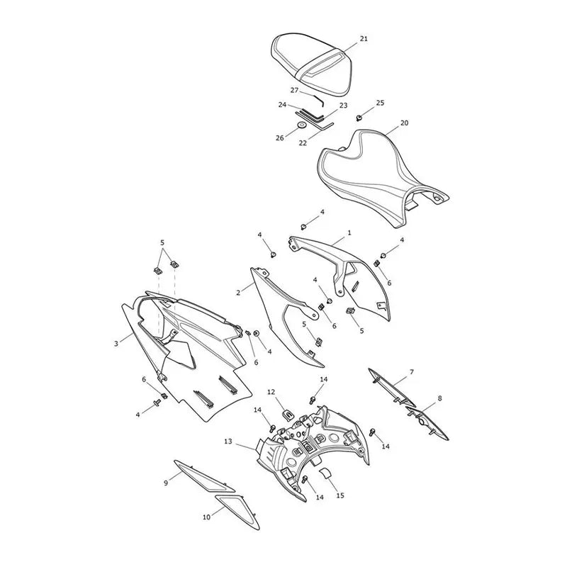 Carénages Arrière et Selle
