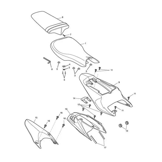 Carénages Arrière et Selle