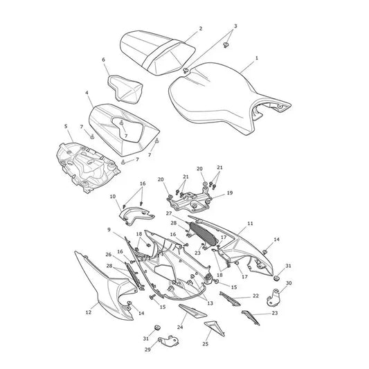 Carénages Arrière et Selle