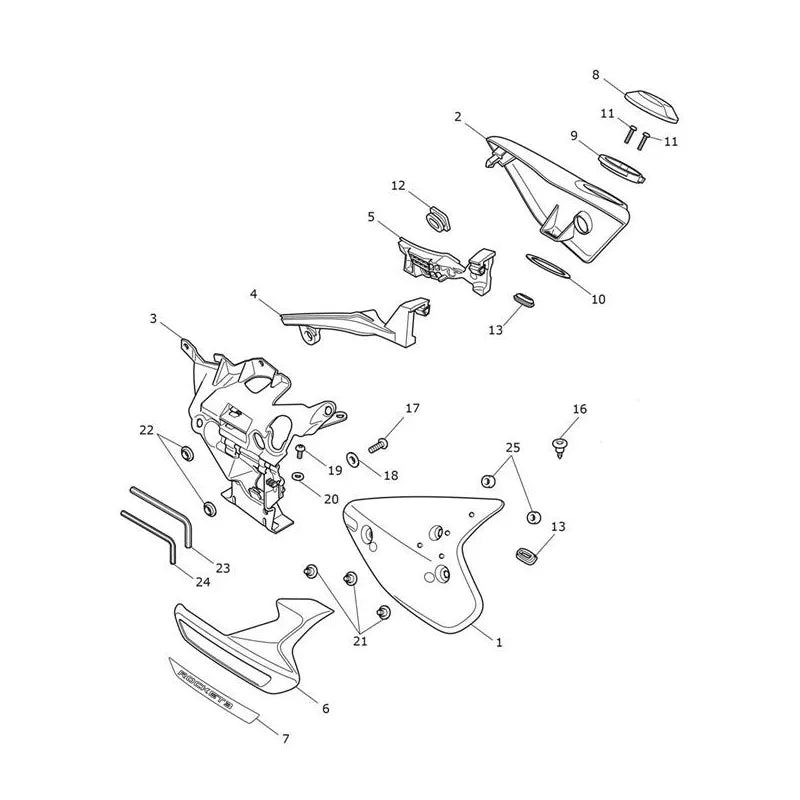 Carénages Latéraux Rocket 3 R Micro-Fiche